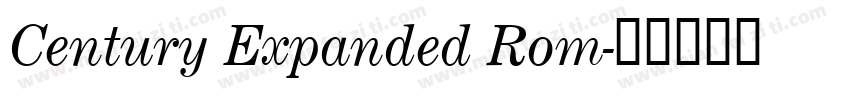 Century Expanded Rom字体转换